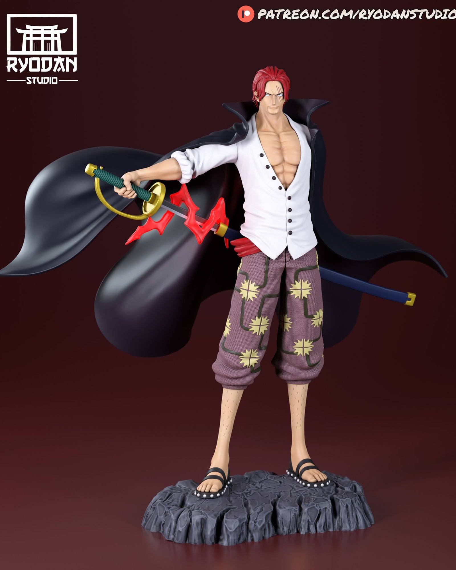 Shanks One Piece resin figure — studio preview