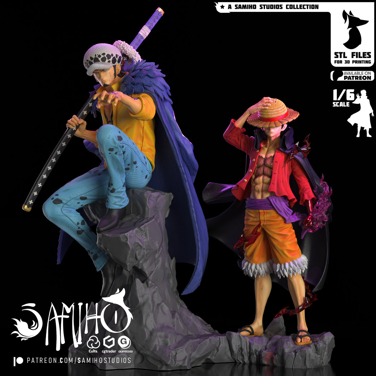 trafalgar law one piece samiho studios