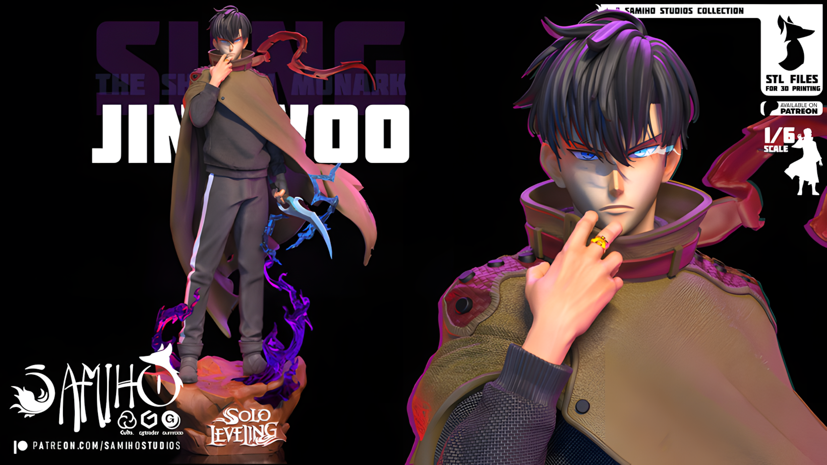 sung jin woo solo leveling samiho studios