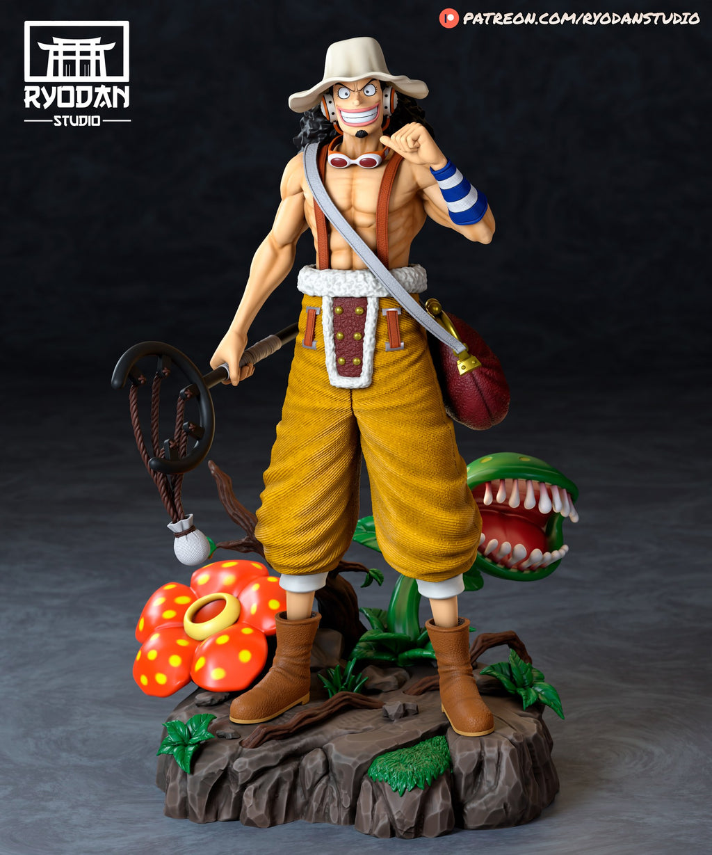 Usopp One Piece resin figure — studio preview