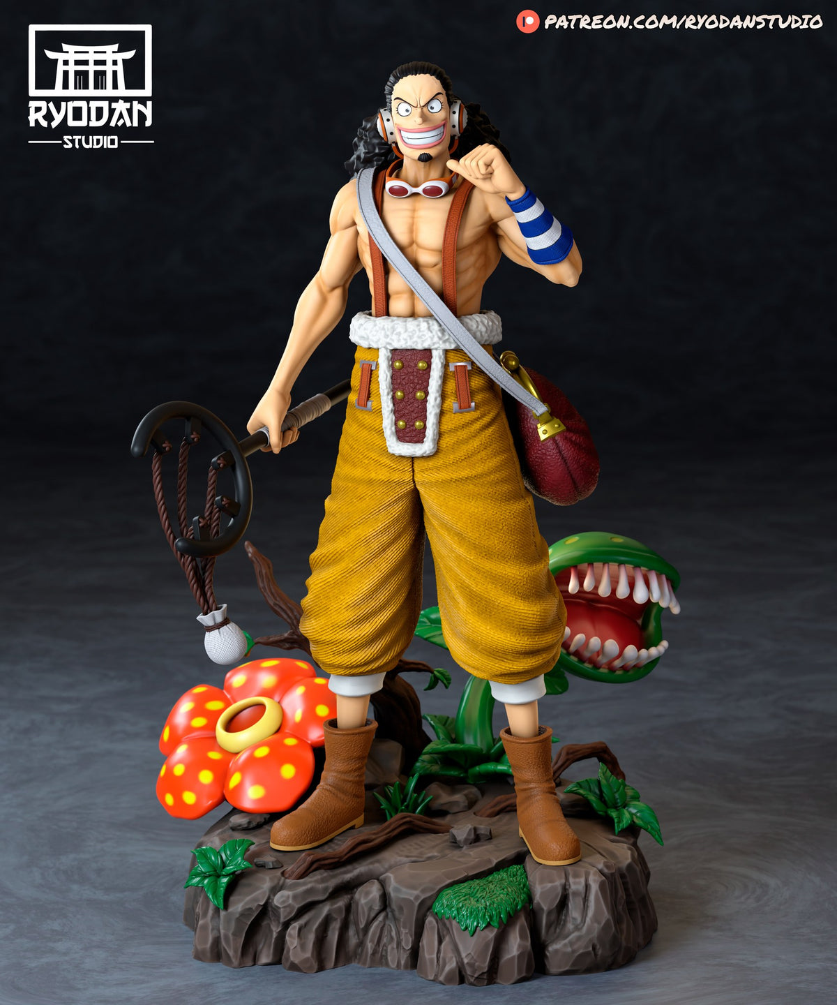 Usopp One Piece resin figure — studio preview