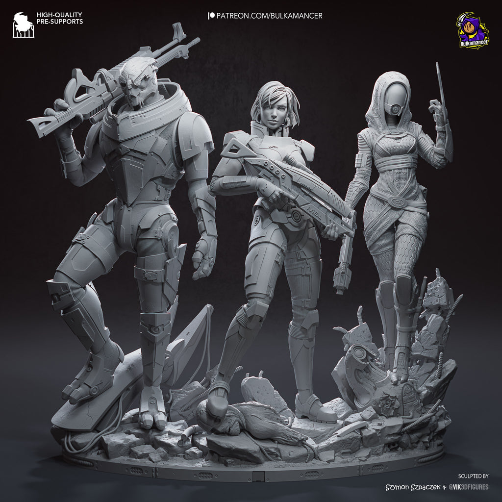 Jane Shepard (Mass Effect) resin figure by Bulkamancer — studio render 18