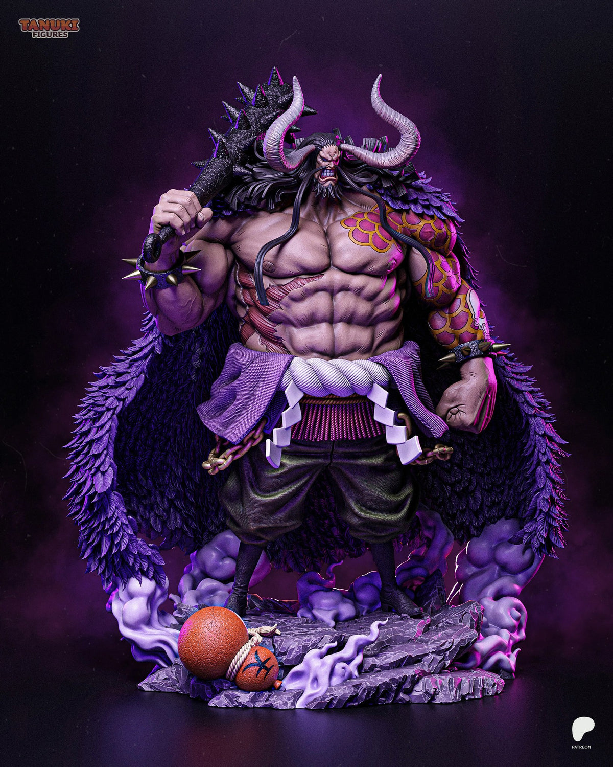 Kaido (One Piece) resin figure by Tanuki Figures — studio render 4