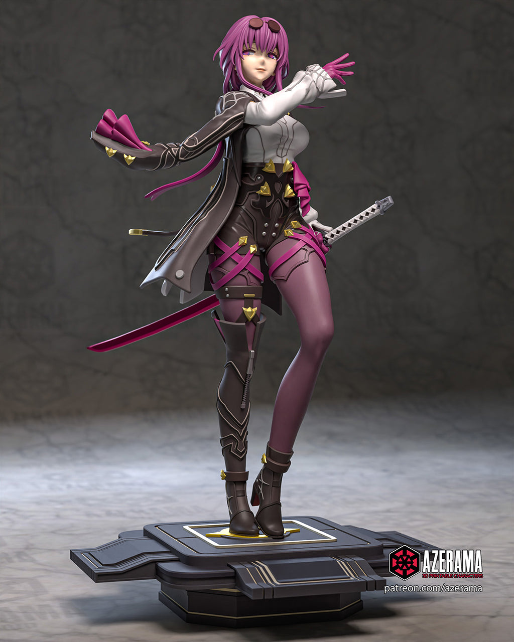 Kafka (Honkai Star Rail) resin figure by Azerama — studio render 1