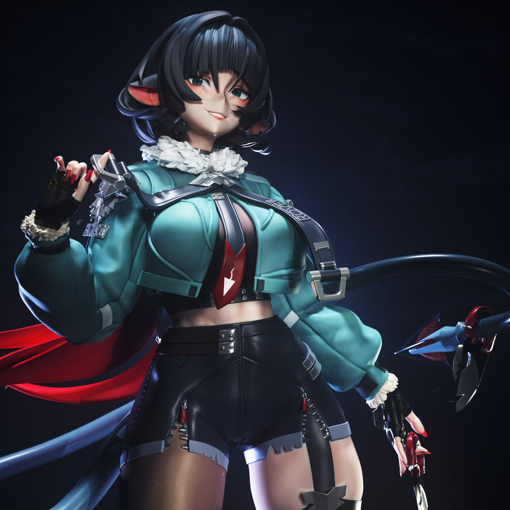 Jane Doe (Zenless Zone Zero) resin figure by Tenshi Figures — studio render 1