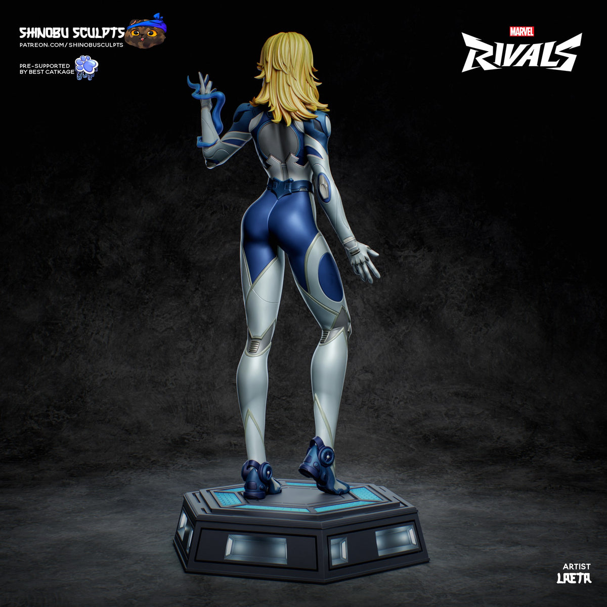 Sue Storm (Marvel) resin figure by Shinobu Sculpts — studio render 4