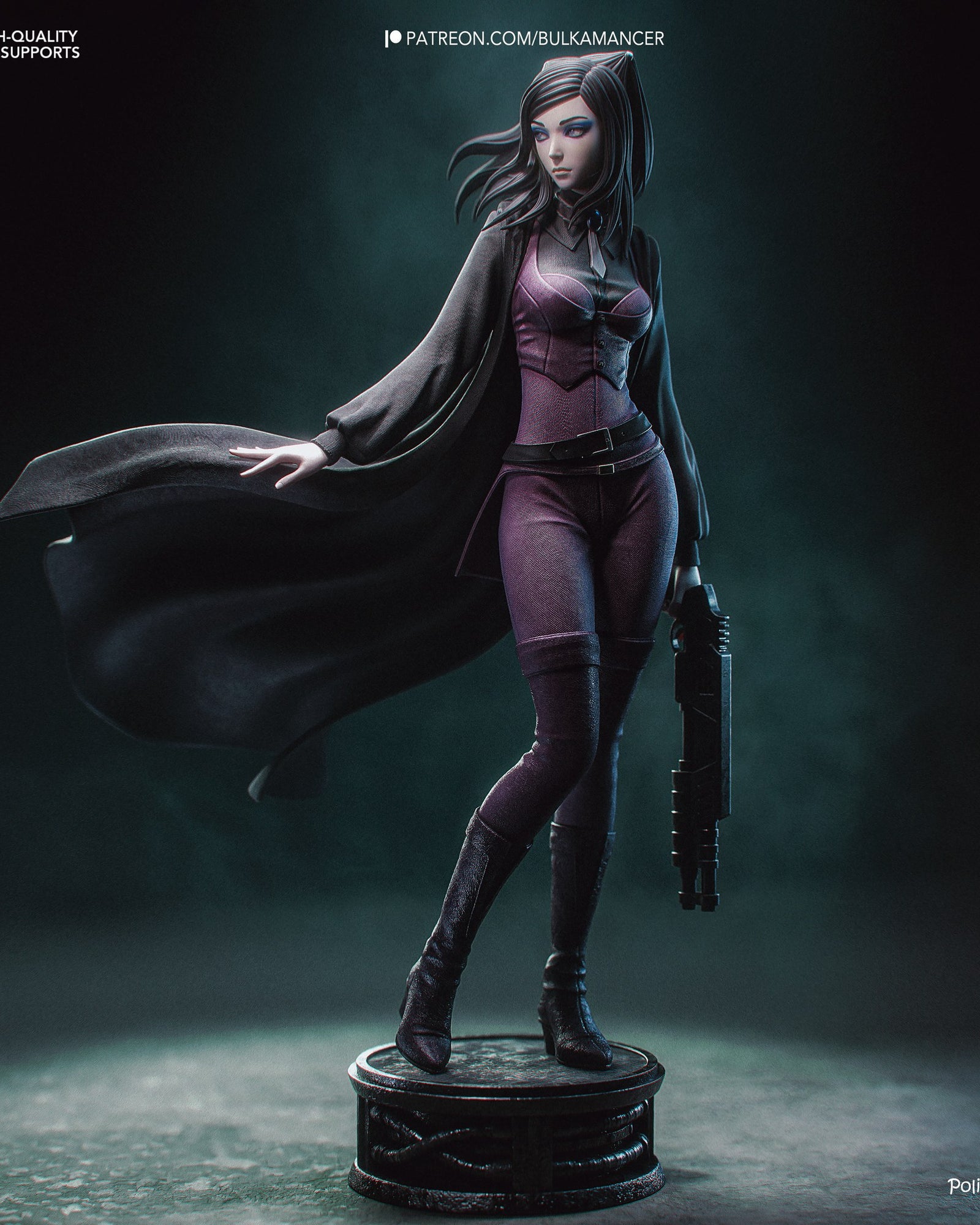 Re-L Mayer (Ergo Proxy) resin figure by Bulkamancer — studio render 3