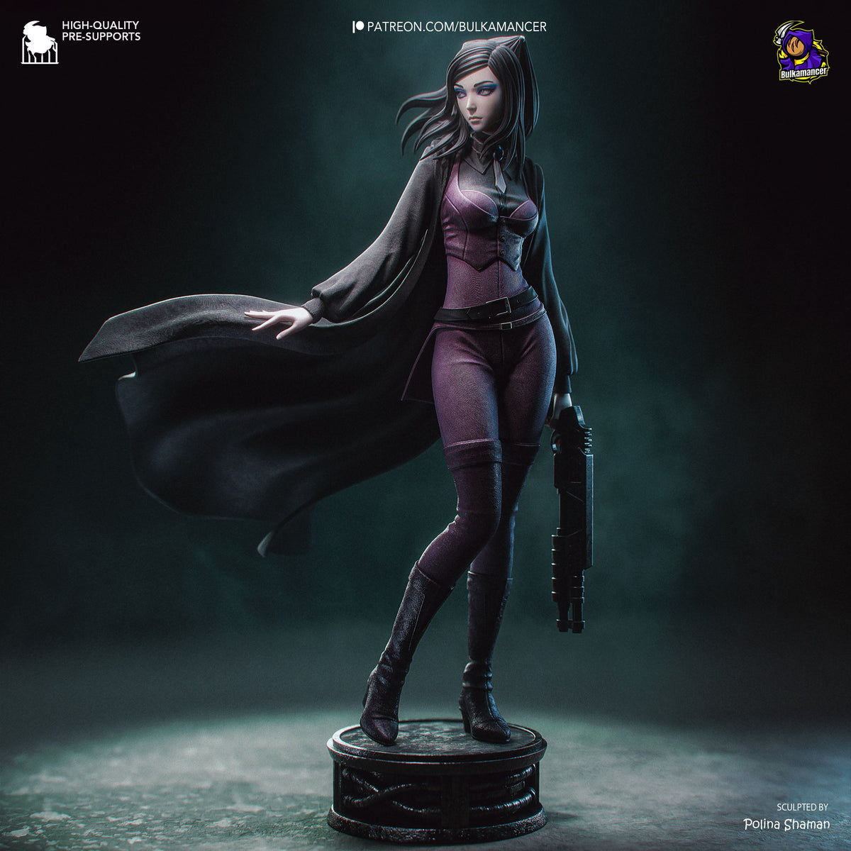 Re-L Mayer (Ergo Proxy) resin figure by Bulkamancer — studio render 3