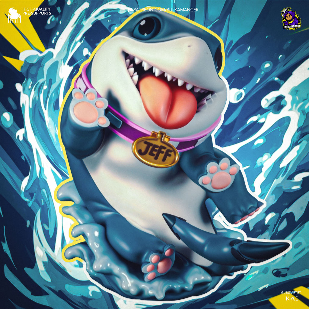 Jeff the Land Shark (Marvel) resin figure by Bulkamancer — studio render 1