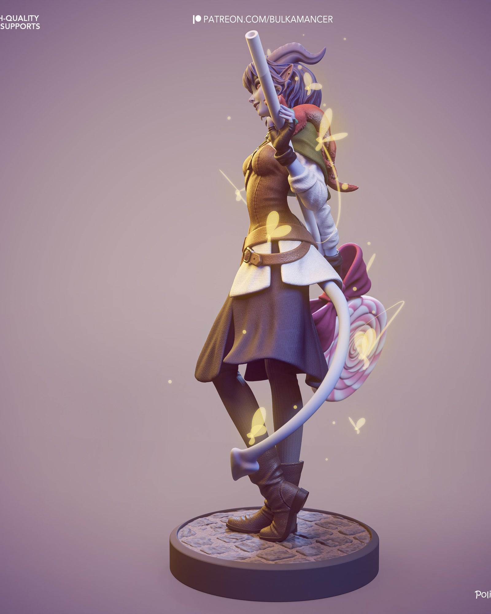 Jester Lavorre (Critical Role) resin figure by Bulkamancer — studio render 5