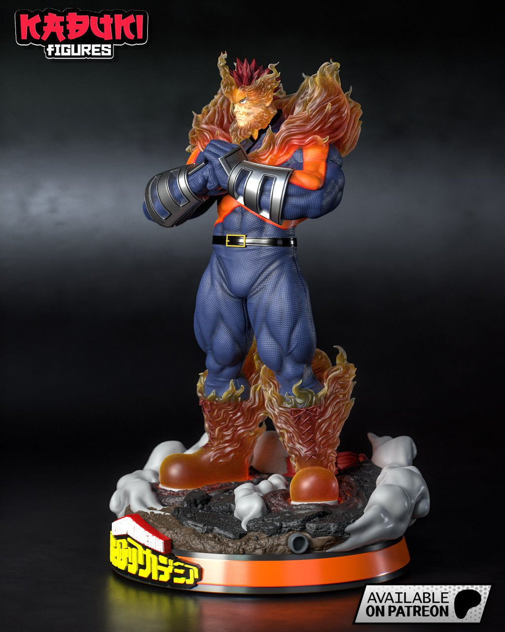 Endeavor (My Hero Academia) resin figure by Tanuki Figures — studio render 3