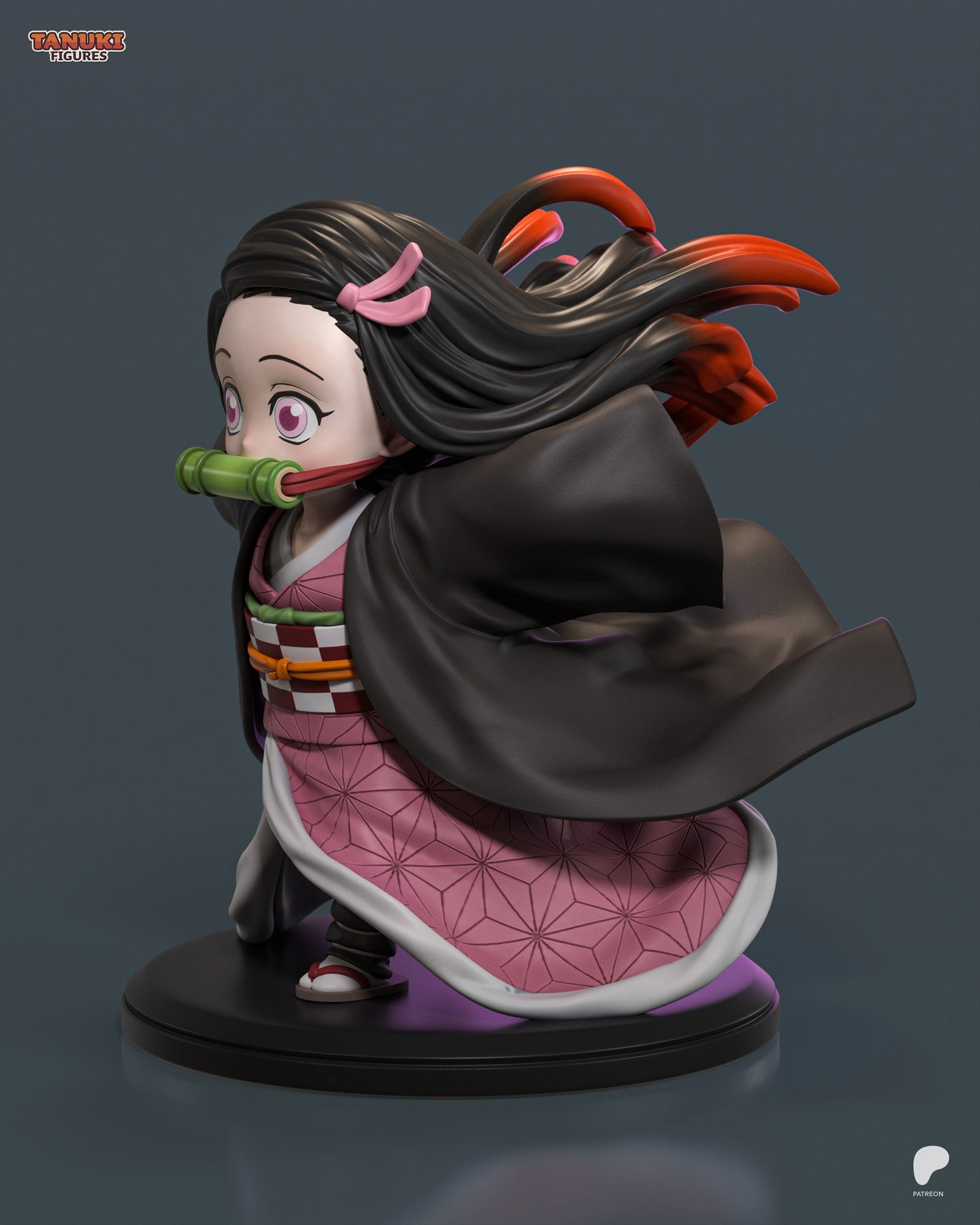 Nezuko Kamado (Demon Slayer) resin figure by Tanuki Figures — studio render 4