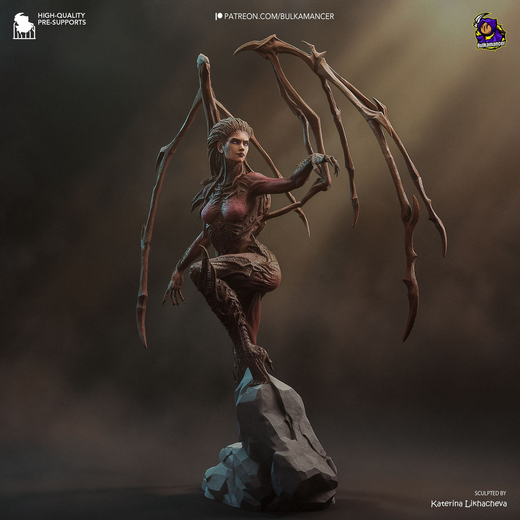 Sarah Kerrigan (StarCraft) resin figure by Bulkamancer — studio render 2