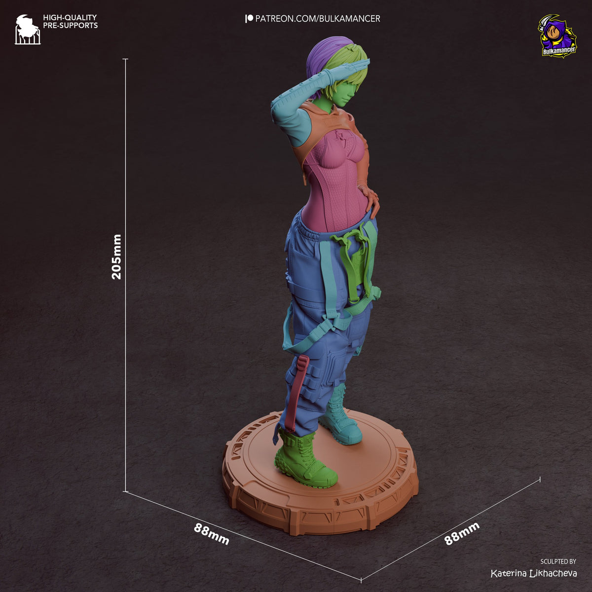 Lily Artemis II (Stellar Blade) resin figure by Bulkamancer — studio render 7