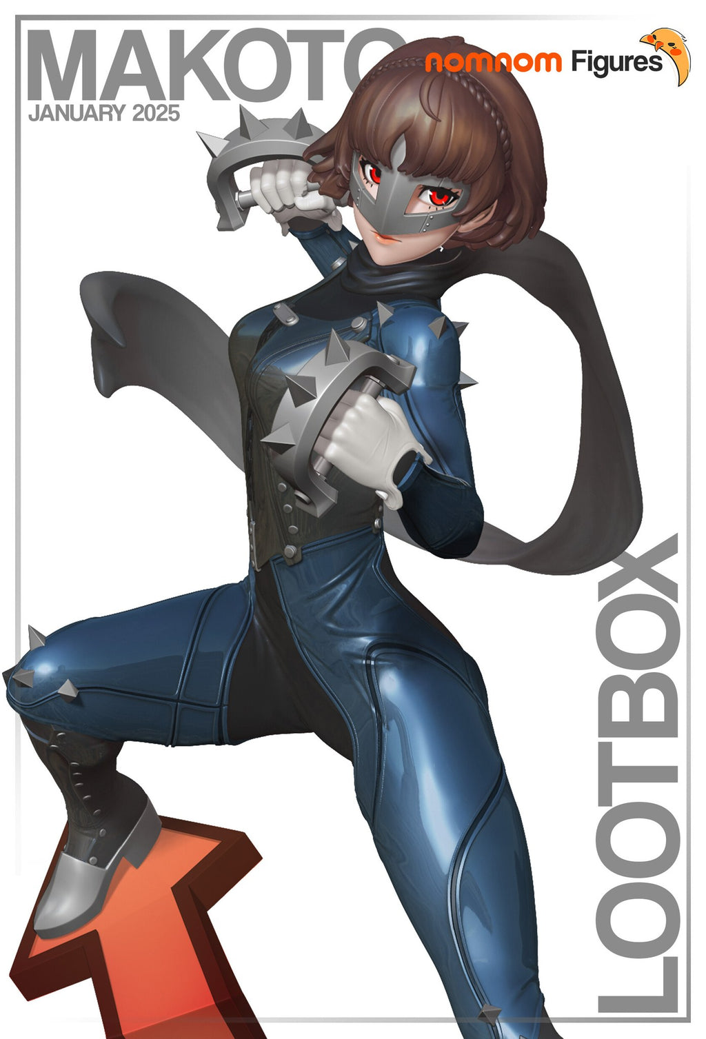 Makoto Niijima Persona 5 resin figure by NomNom Figures — studio preview 1