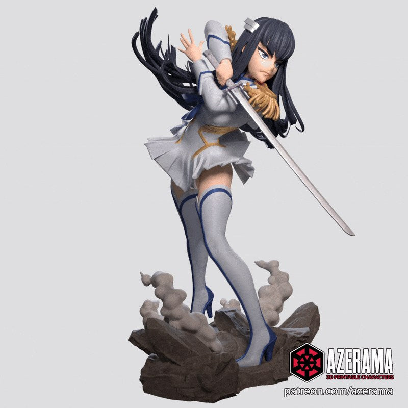 Satsuki (Kill la Kill) resin figure by Azerama — studio render 2