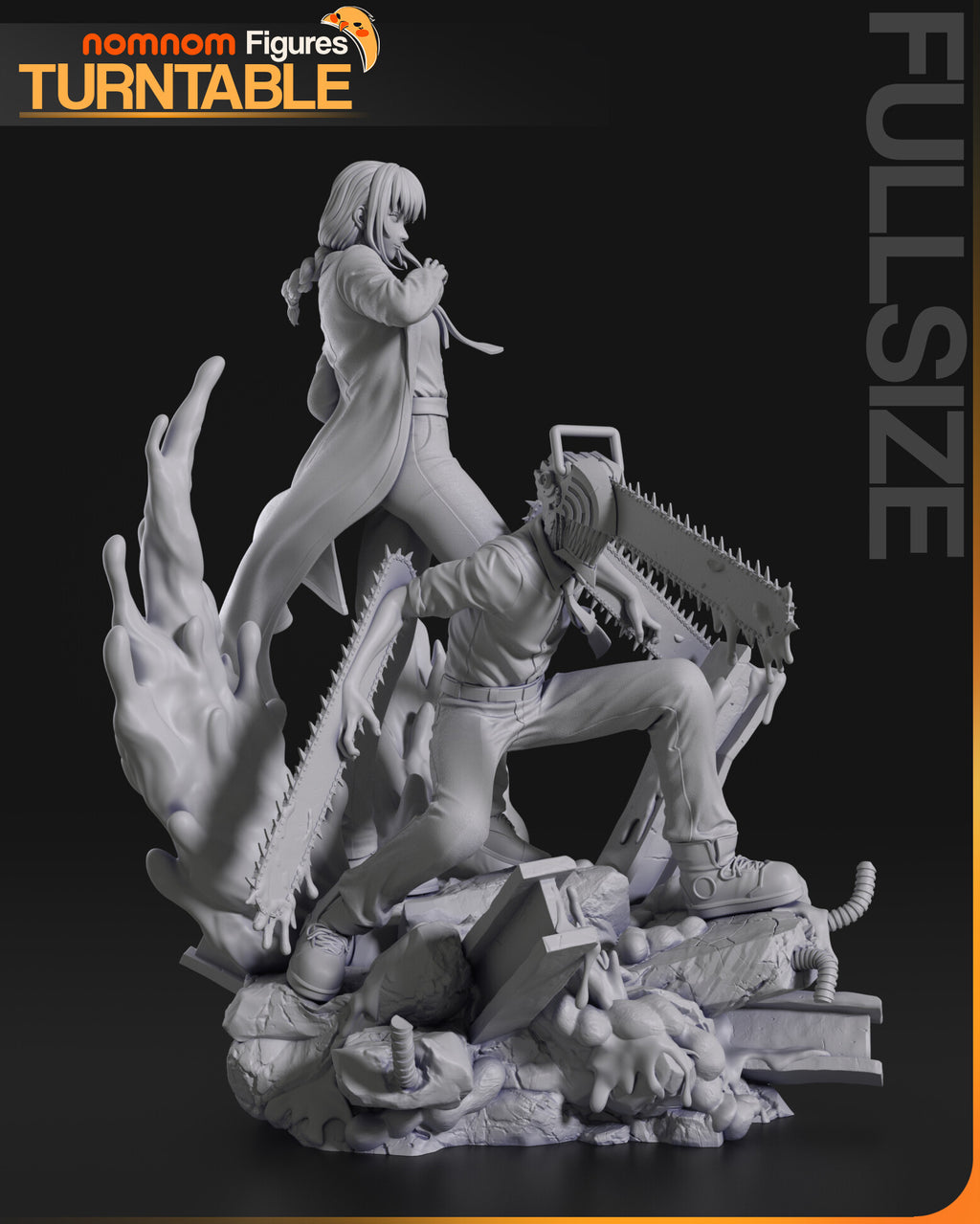 Makima and Denji — studio render 7