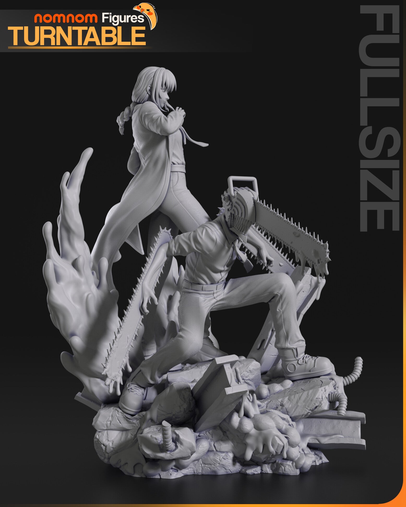 Makima and Denji — studio render 7