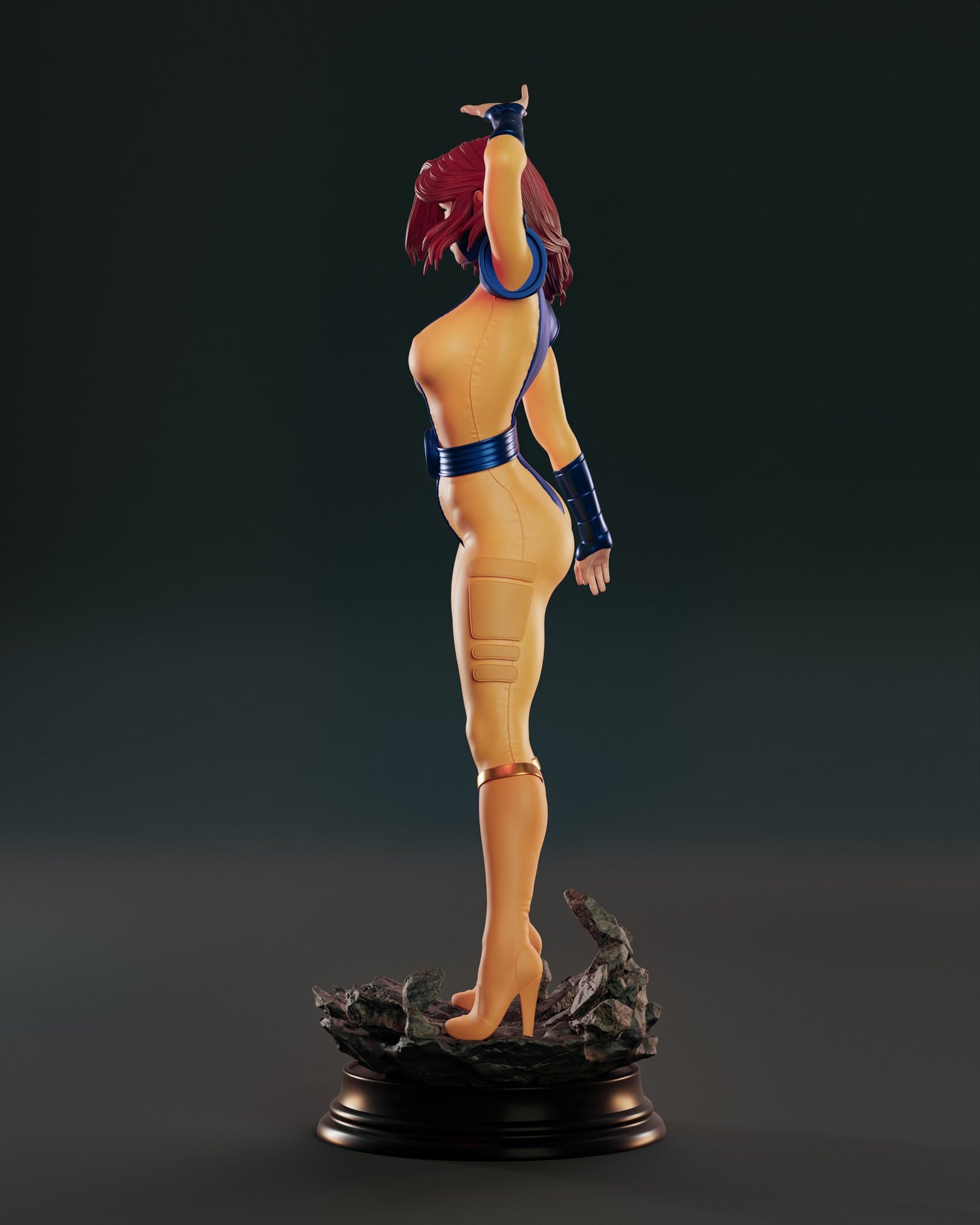Jean Grey (Marvel) resin figure by Abe3D — studio render 5