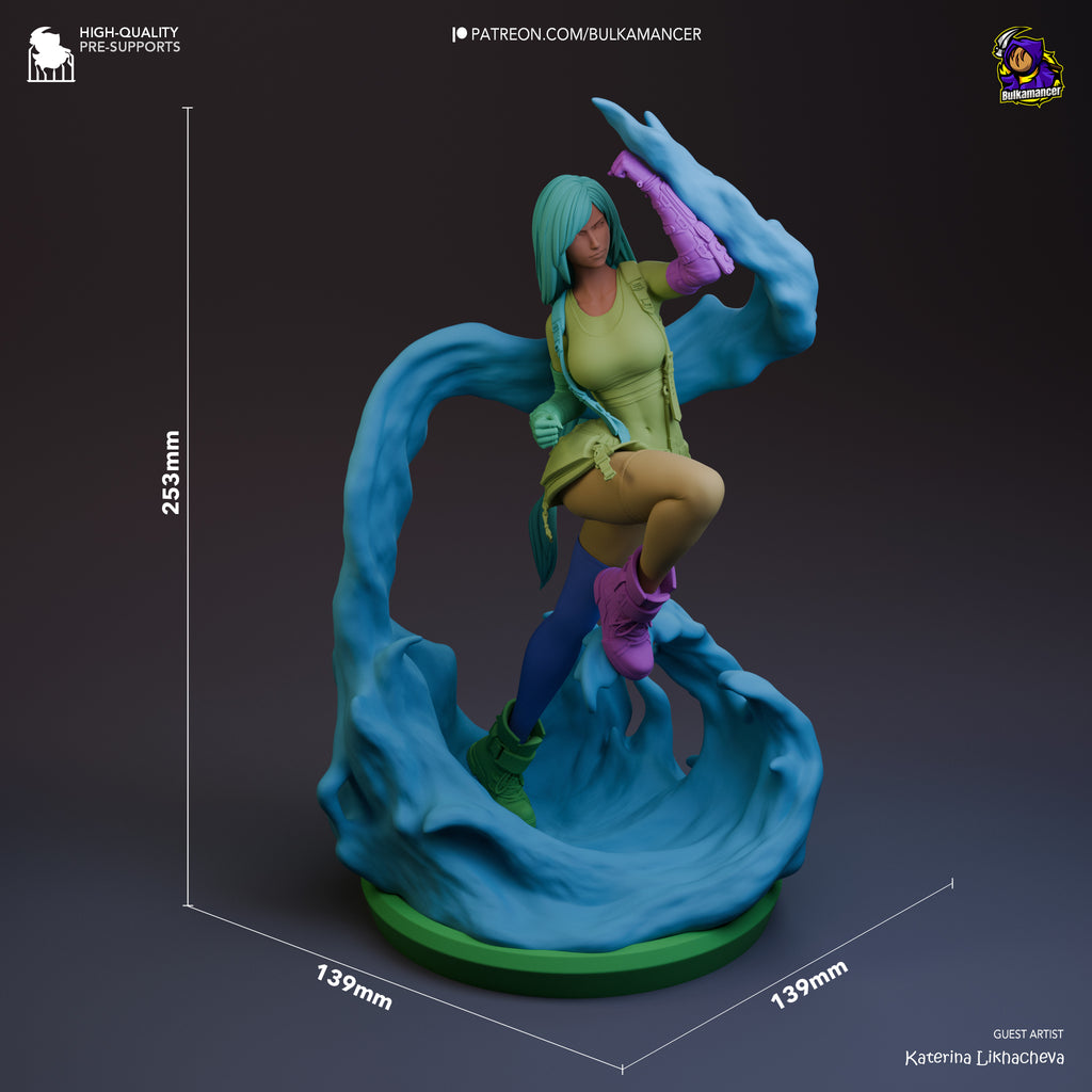 Tifa Lockhart (Final Fantasy) resin figure by Bulkamancer — studio render 7