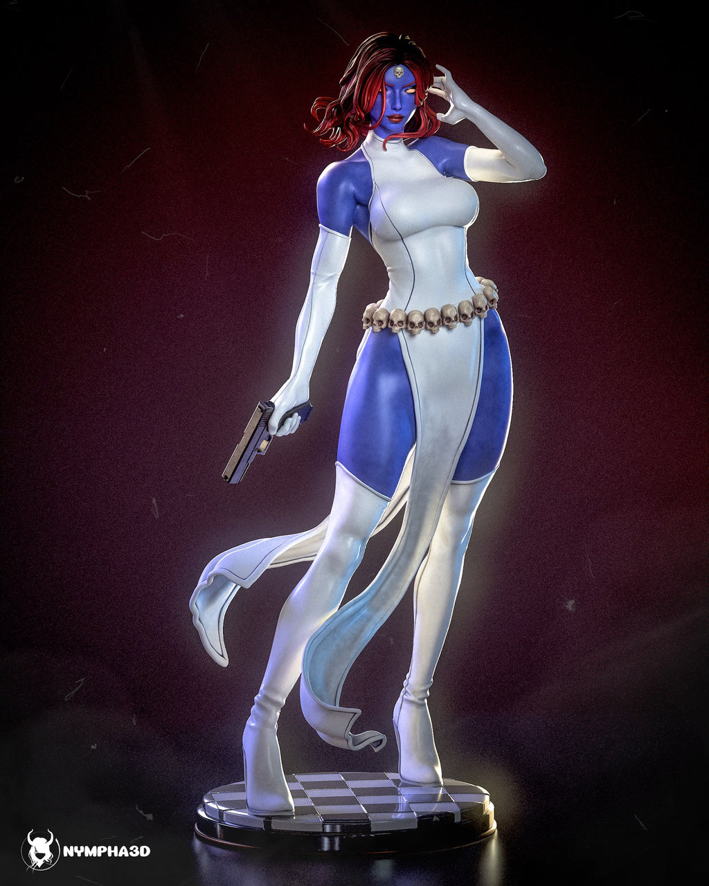 Mystique (Marvel Comics) resin figure by Nympha — studio render 1