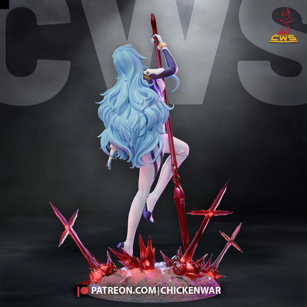 Rei Ayanami (Evangelion) resin figure by CW Studio — studio render 6
