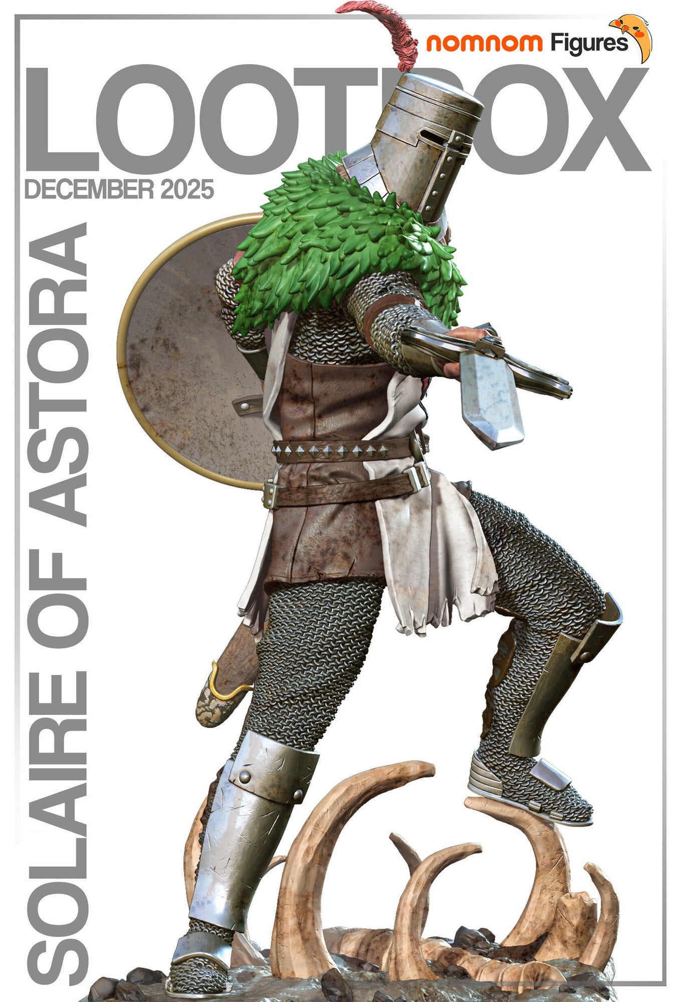 Solaire of Astora Dark Souls resin figure by NomNom Figures — studio preview 1