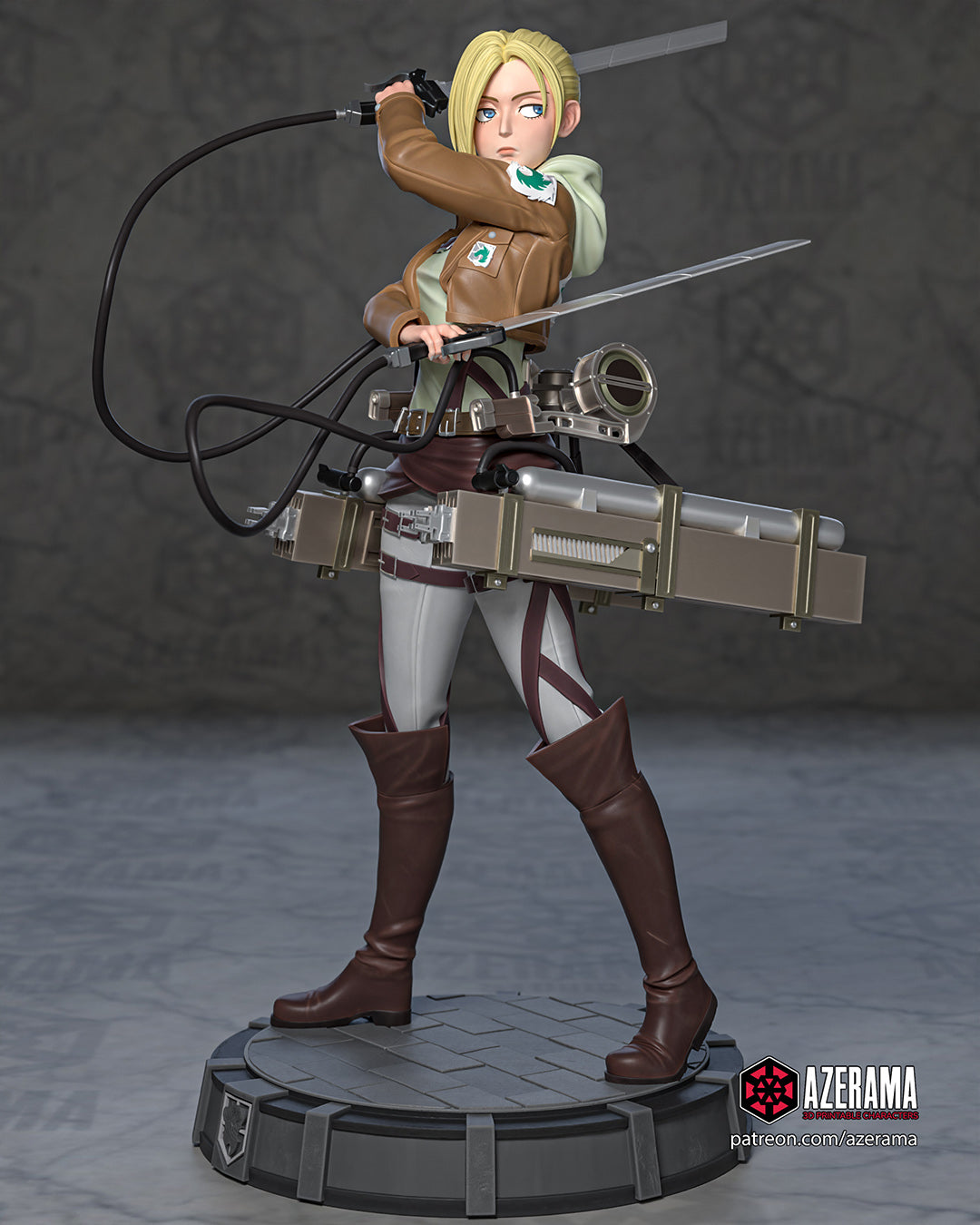 Annie Leonhart (Attack on Titan) resin figure by Azerama — studio render 1