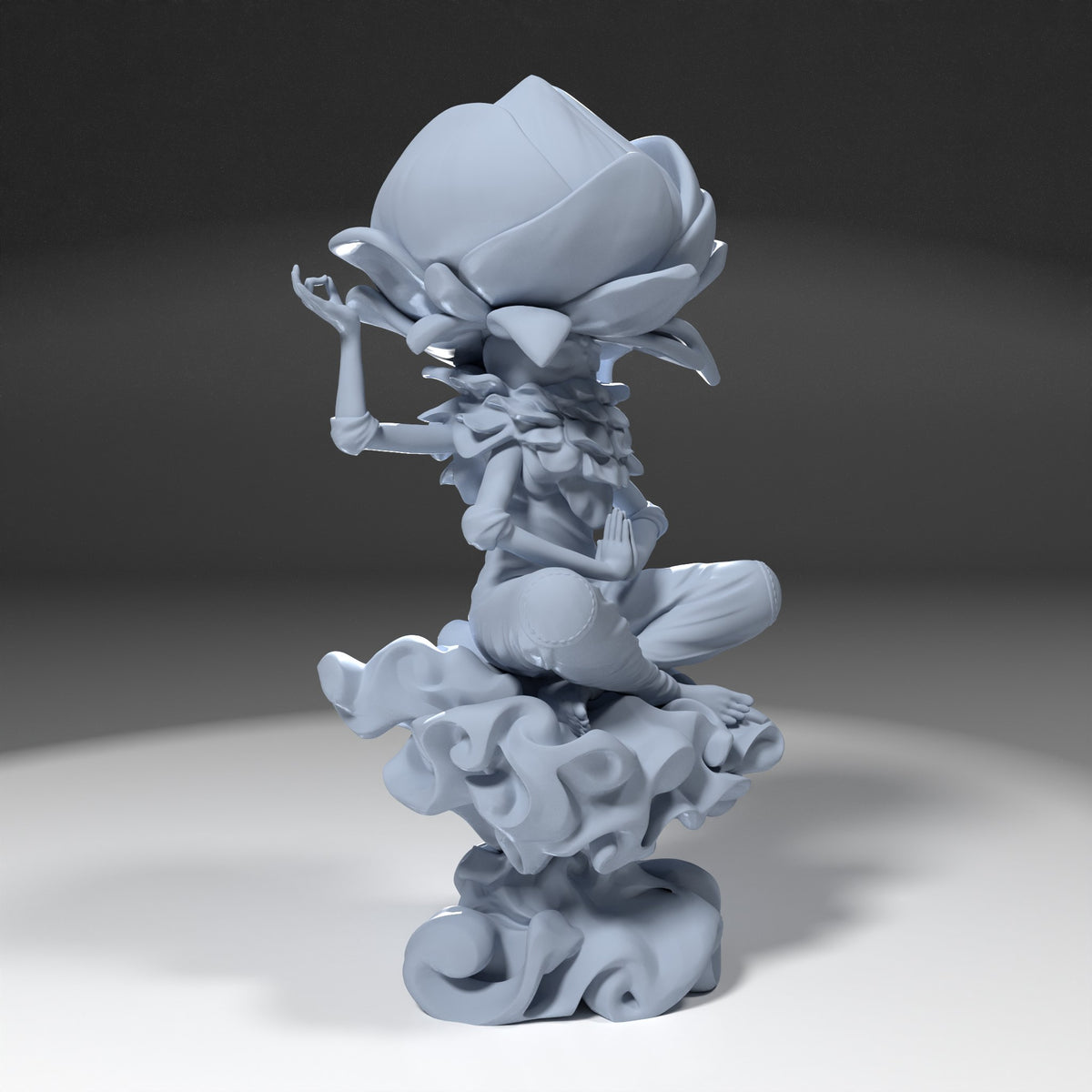Cabbage Yogi (_Original Characters) resin figure by h3LLcreator — studio render 9
