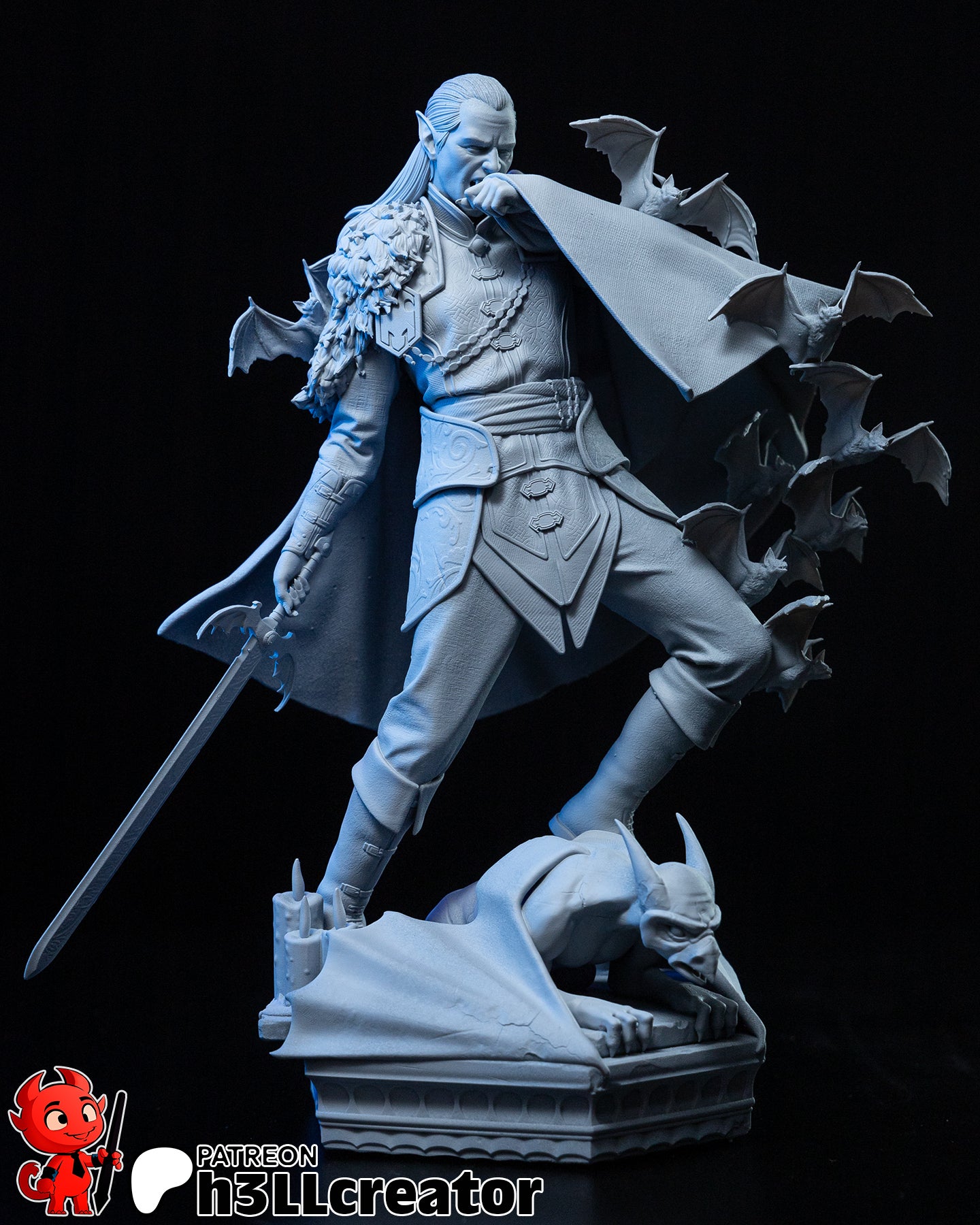 Strahd von Zarovich (Dungeons and Dragons) resin figure by h3LLcreator — studio render 4