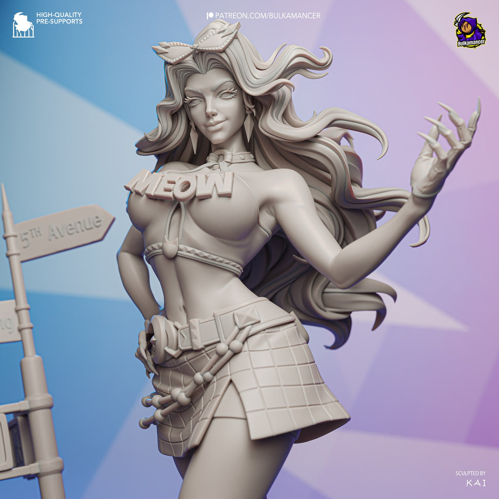 Black Cat (Marvel) resin figure by Bulkamancer — studio render 10
