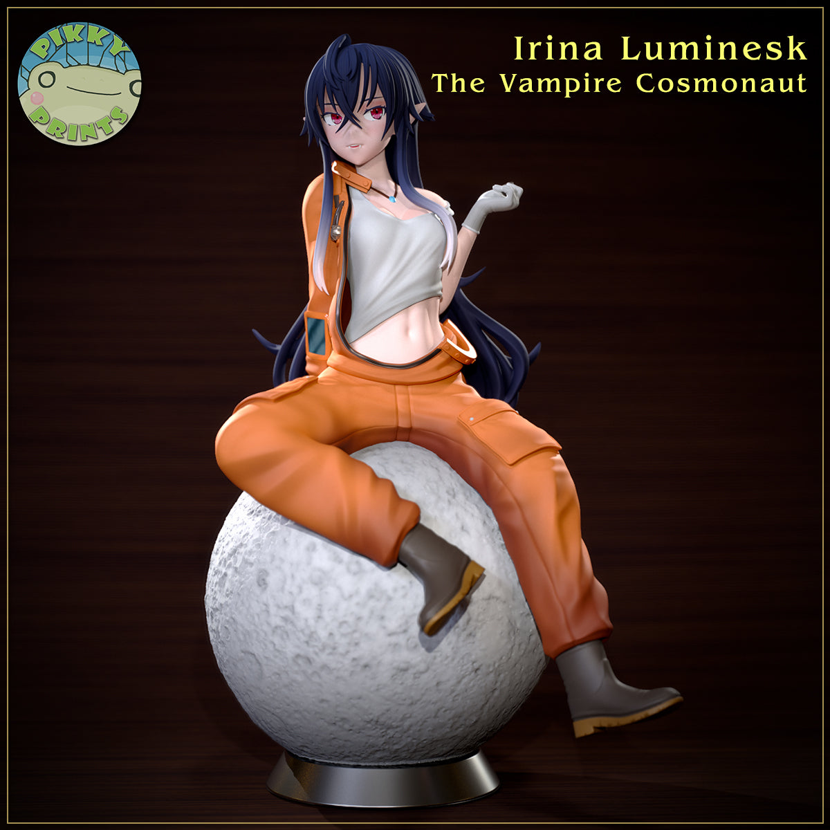 Irina Luminesk (Irina The Vampire Cosmonaut) resin figure by PikkyPrints — studio render 1