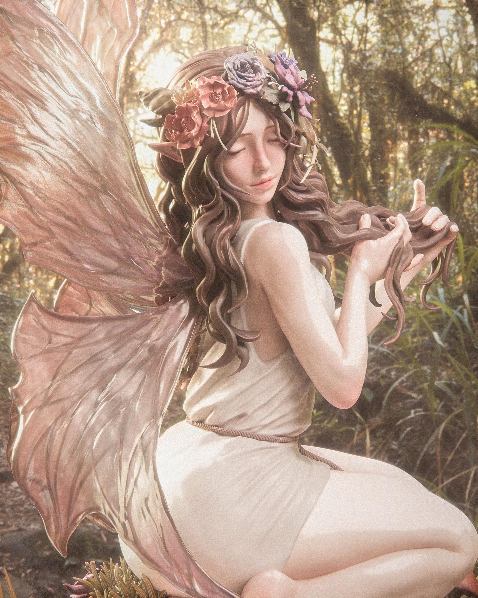 Fairy Blossom _Original Characters resin figure by CA 3D Studios — studio preview 1
