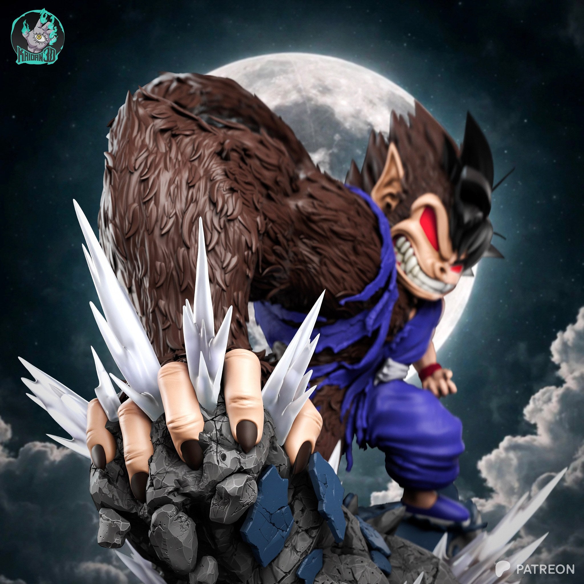 Goku (Dragon Ball) resin figure by Kaidan 3D — studio render 2