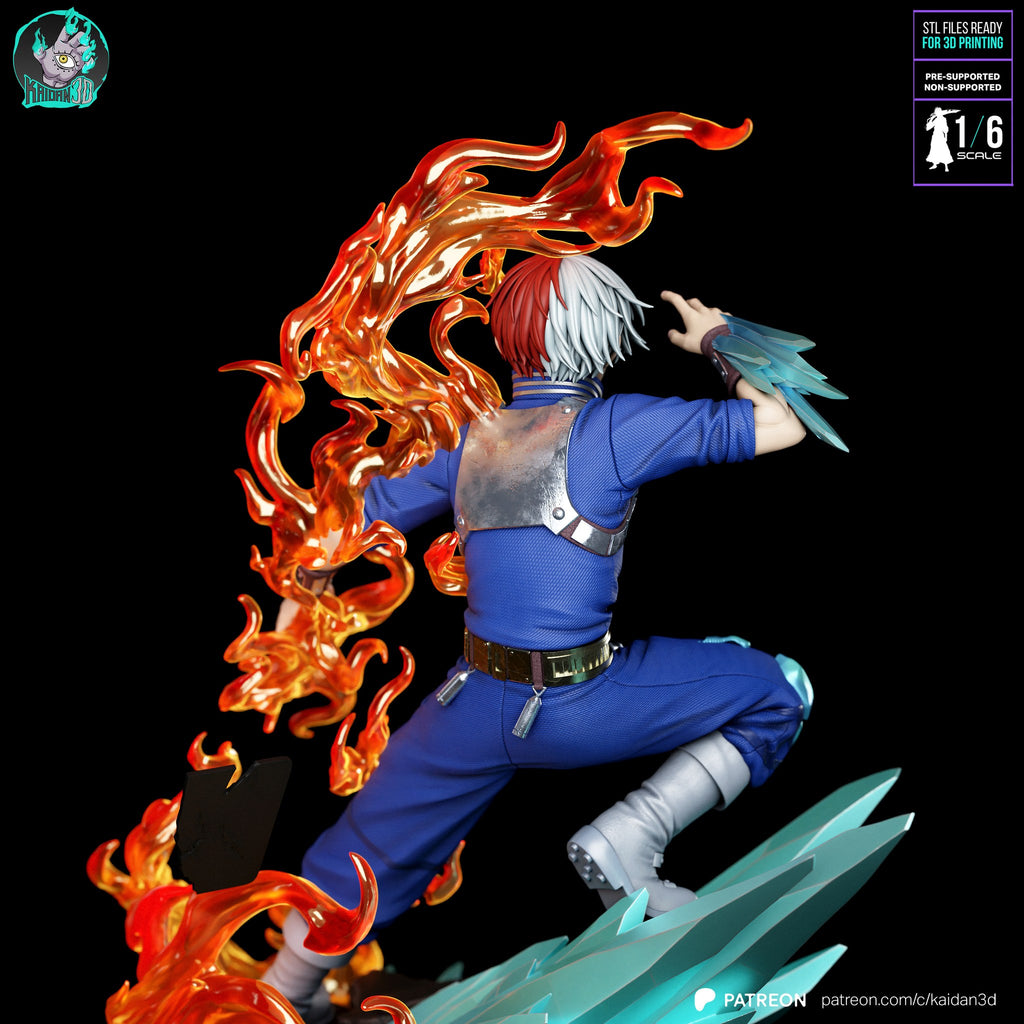 Shoto Todoroki (My Hero Academia) resin figure by Kaidan 3D — studio render 5