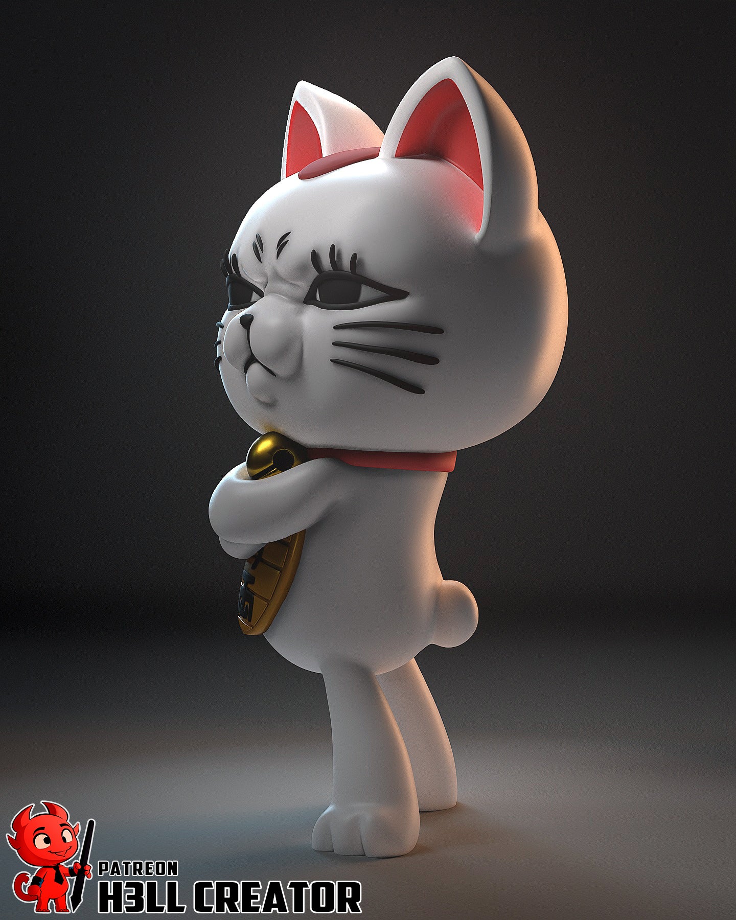 Turbo Granny (Dandadan) resin figure by h3LLcreator — studio render 2