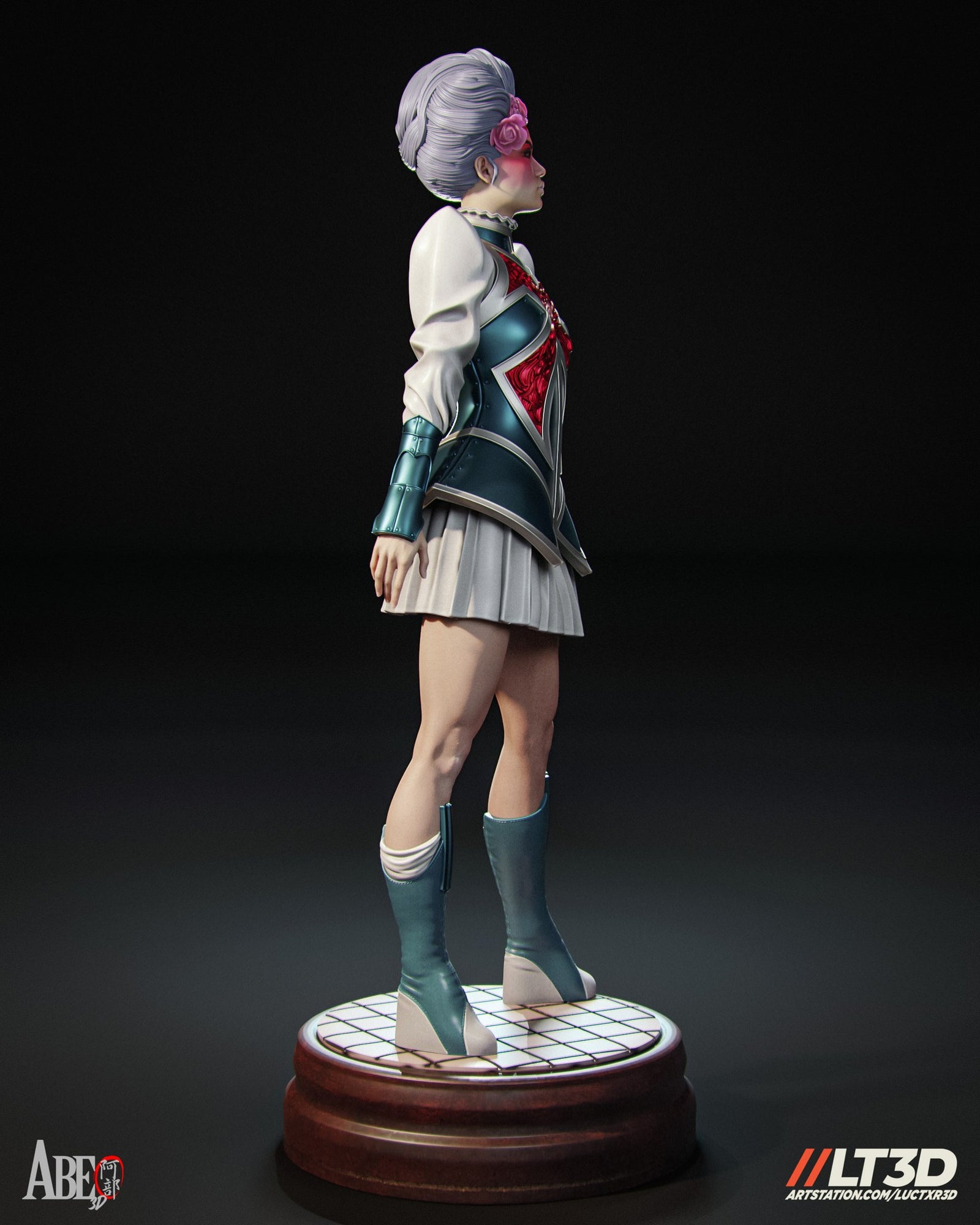 Betsy Braddock (Marvel) resin figure by Abe3D — studio render 2