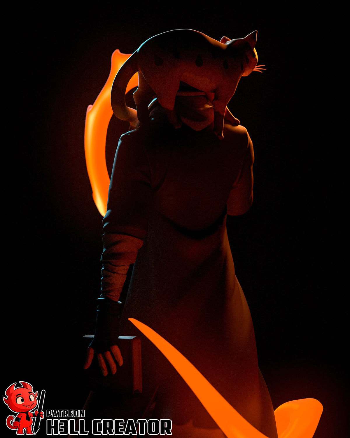 Caleb Widogast (Critical Role) resin figure by h3LLcreator — studio render 8
