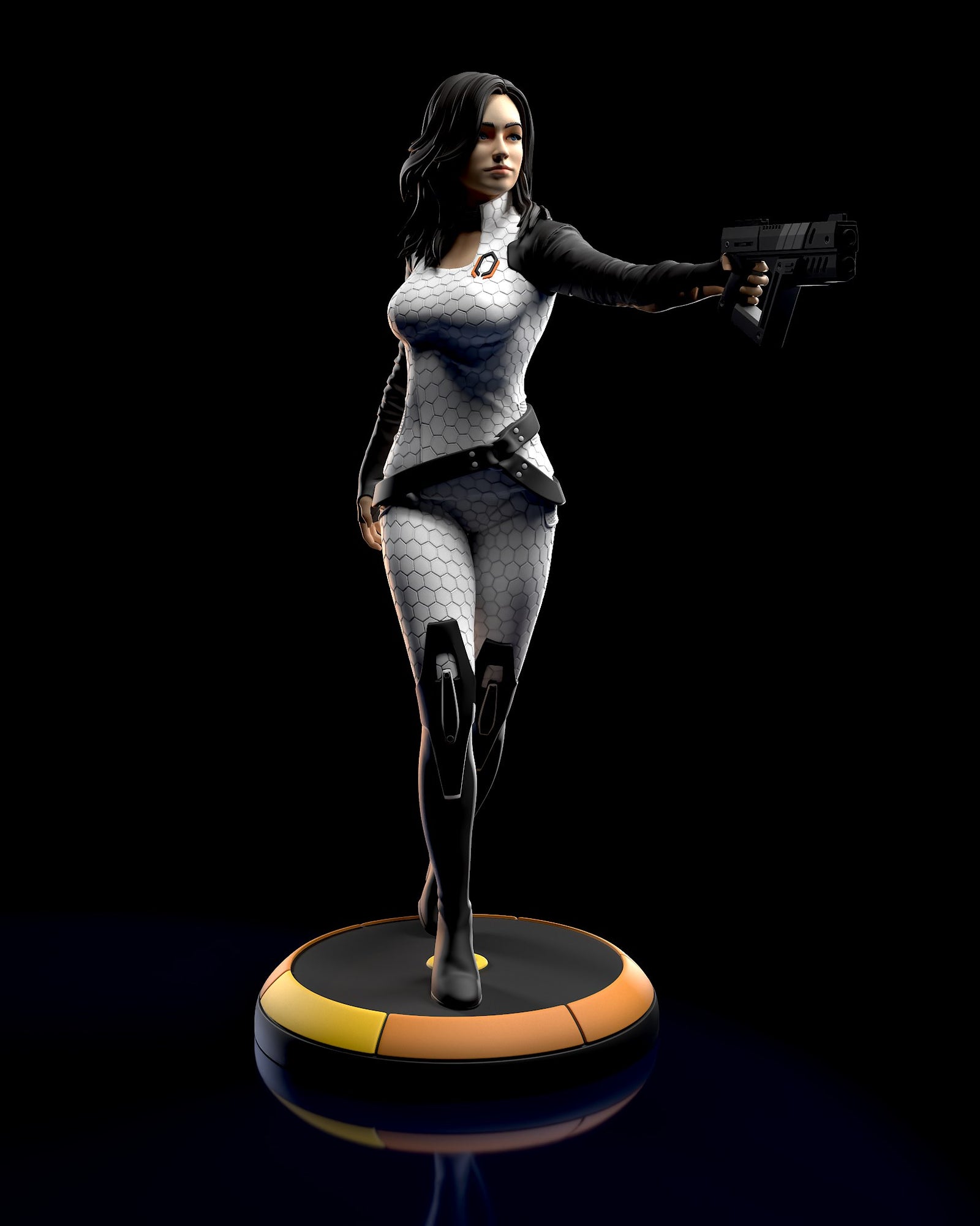 Miranda Lawson (Mass Effect) resin figure by h3LLcreator — studio render 1