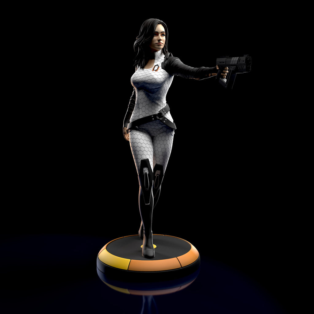 Miranda Lawson (Mass Effect) resin figure by h3LLcreator — studio render 1