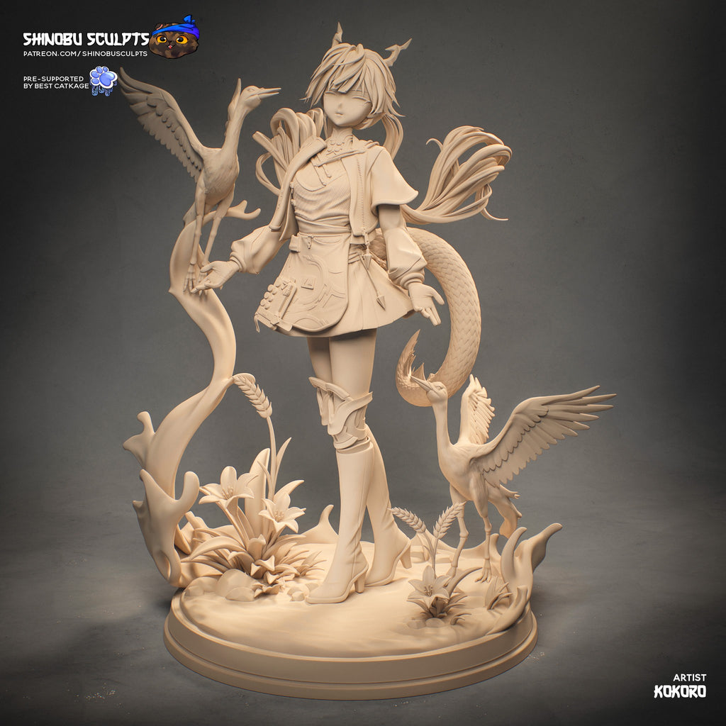 Chen Qianyu (Arknights: Endfield) resin figure by Shinobu Sculpts — studio render 5