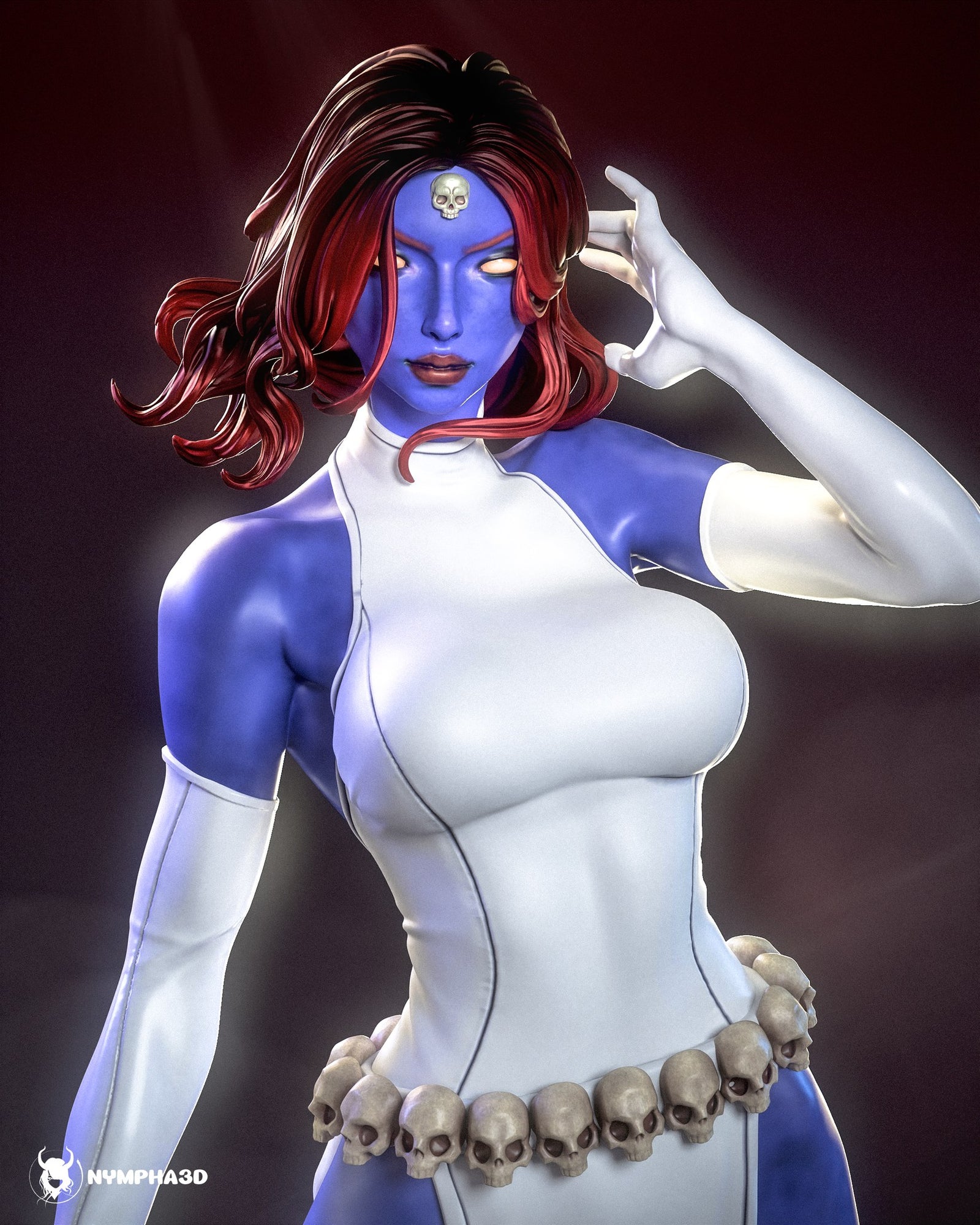 Mystique (Marvel Comics) resin figure by Nympha — studio render 4