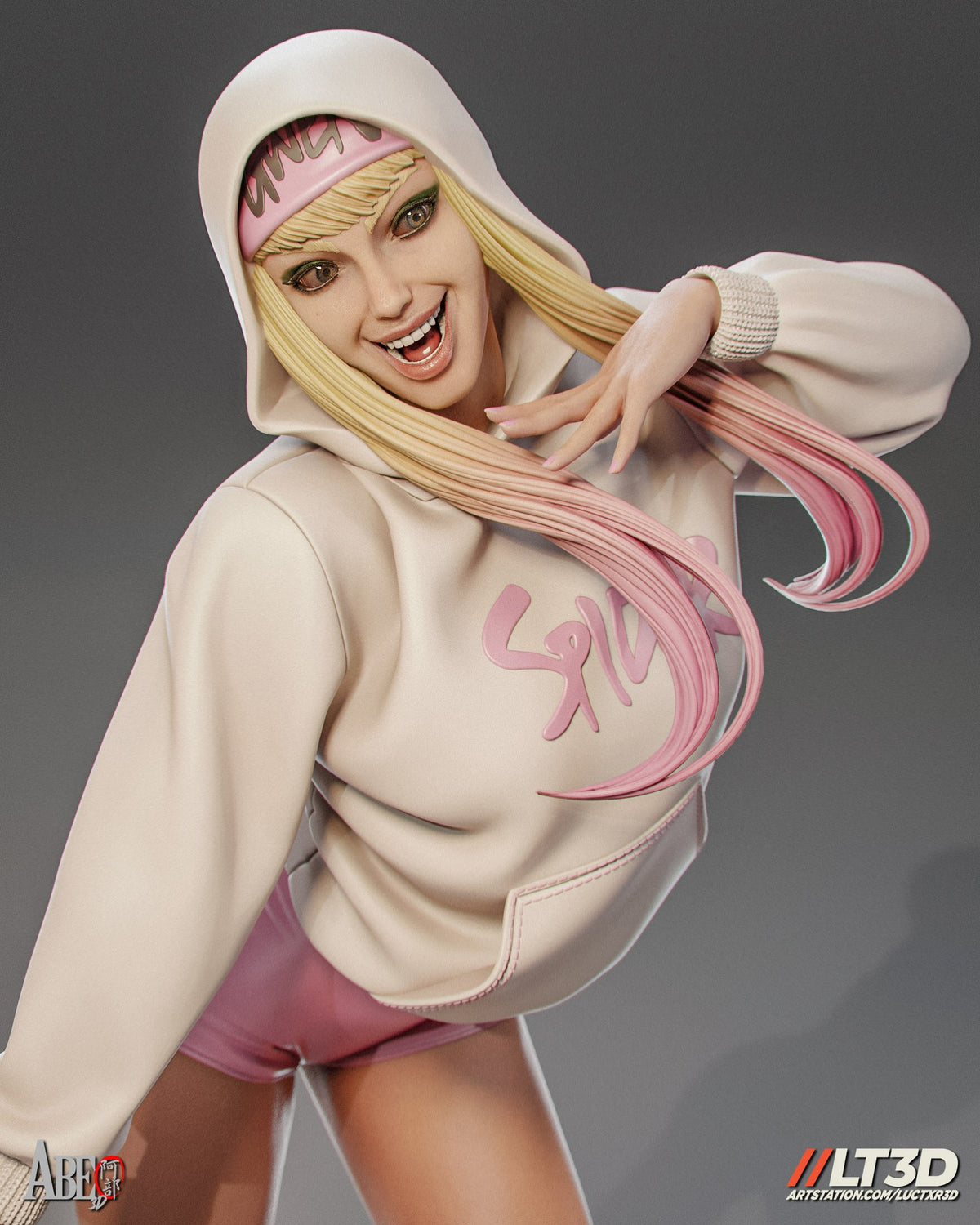 Gwen Stacy (Marvel) resin figure by Abe3D — studio render 6