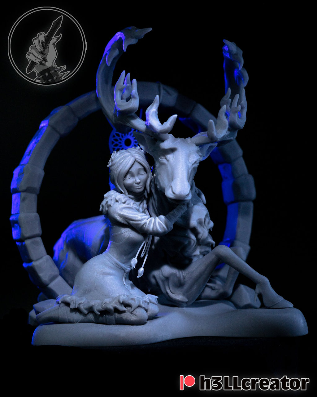 Avery and Rohan (_Original Characters) resin figure by h3LLcreator — studio render 3