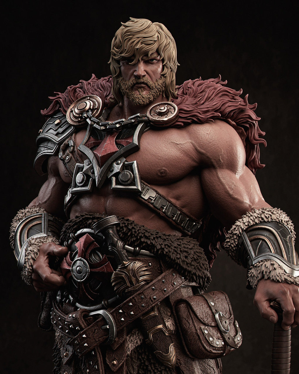 He-Man Masters of the Universe resin figure by CA 3D Studios — studio preview 1