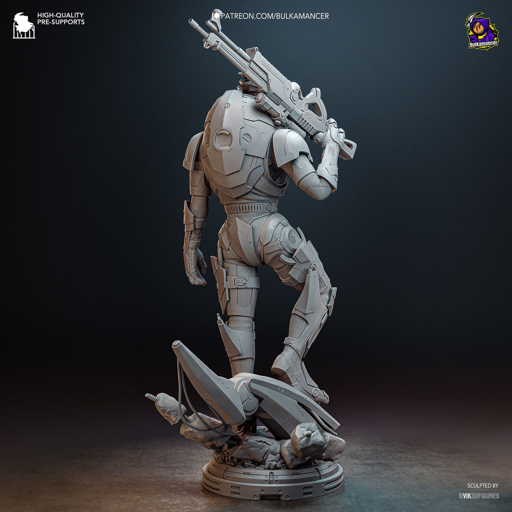 Garrus Vakarian (Mass Effect) resin figure by Bulkamancer — studio render 15