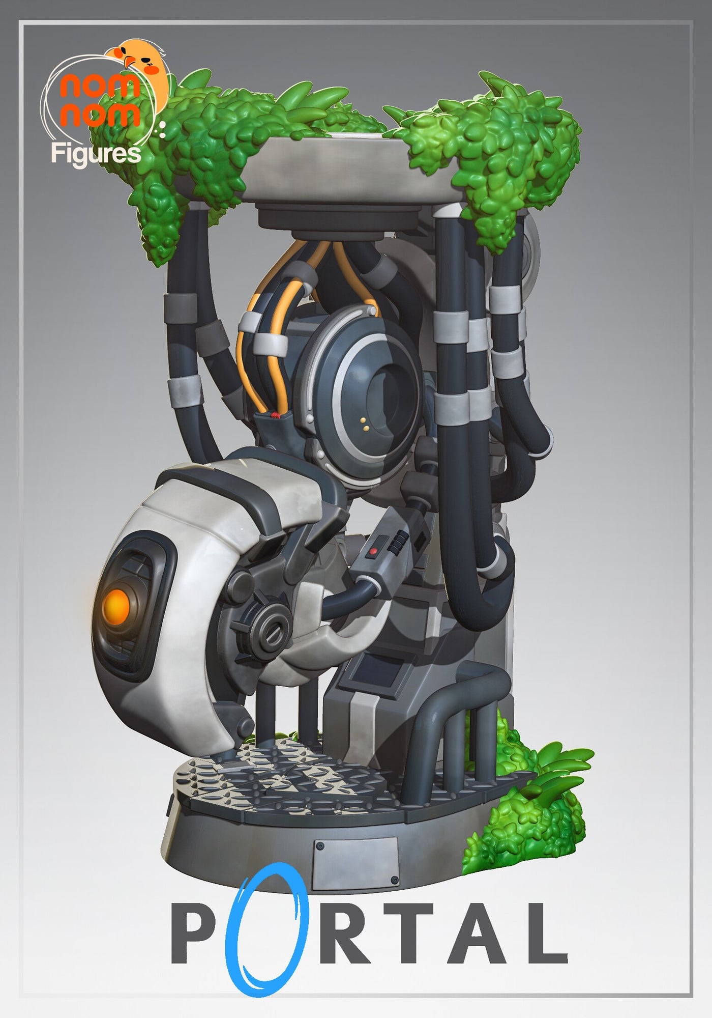 GlaDOS Portal Chibi resin figure by NomNom Figures — studio preview 1
