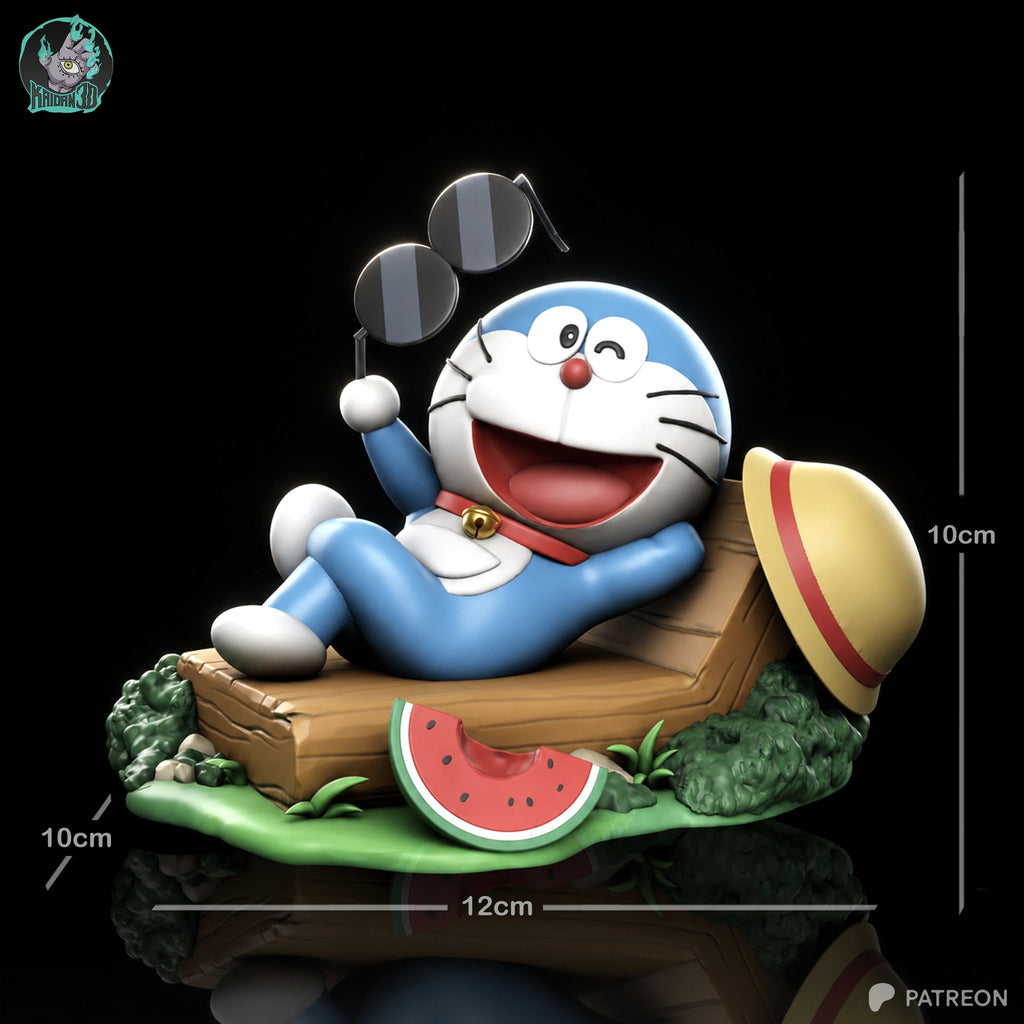 Doraemon (Doraemon) resin figure by Kaidan 3D — studio render 4