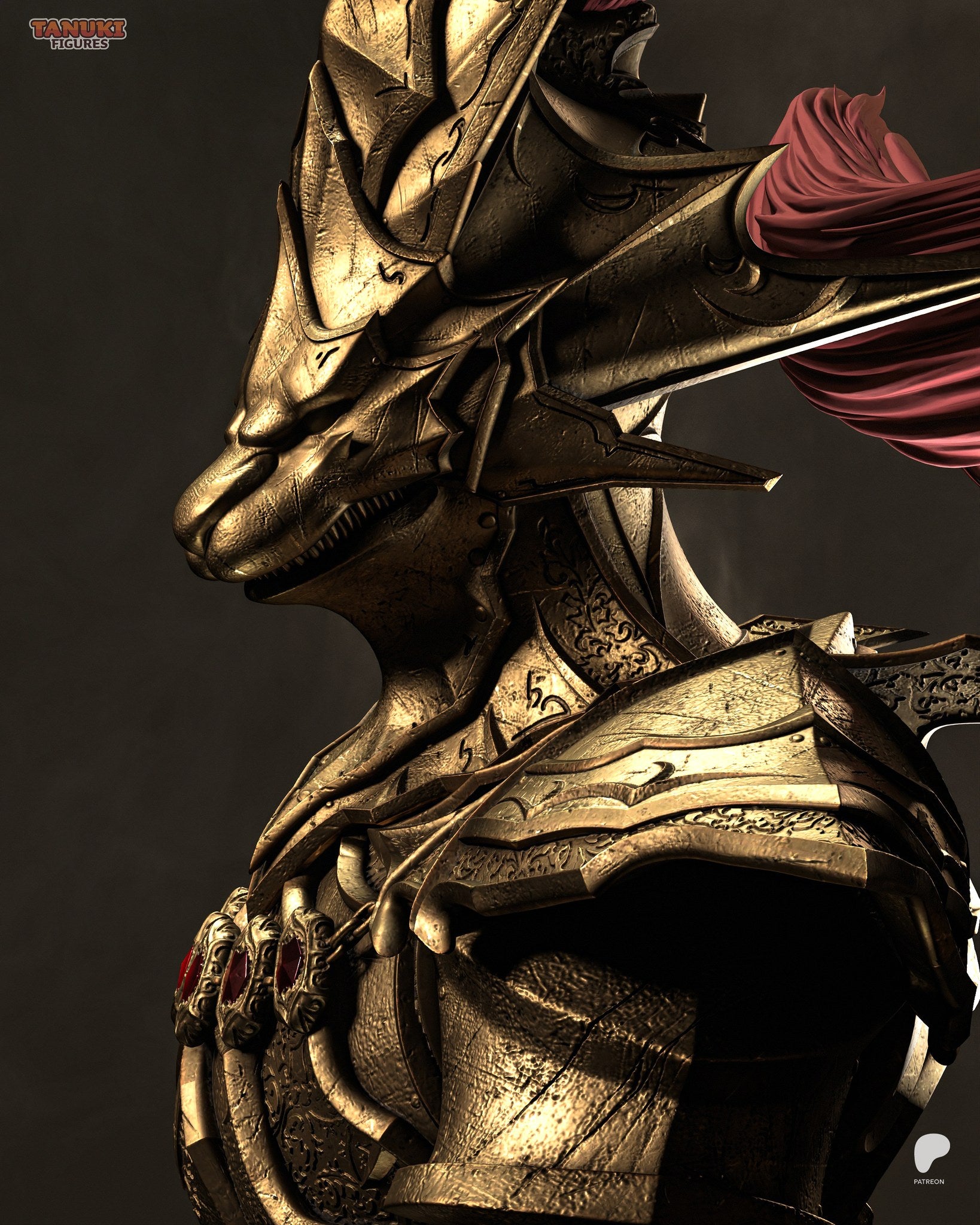 Ornstein (Dark Souls) resin figure by Tanuki Figures — studio render 6