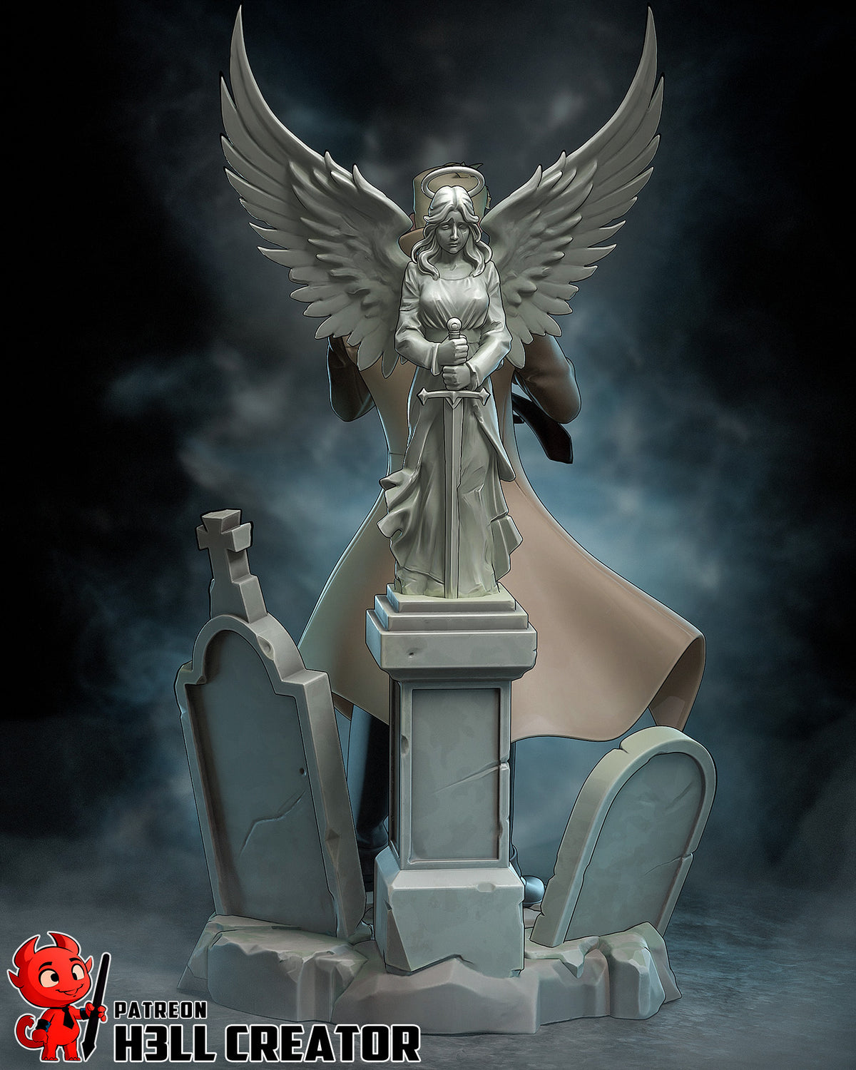 John Constantine (DC) resin figure by h3LLcreator — studio render 8